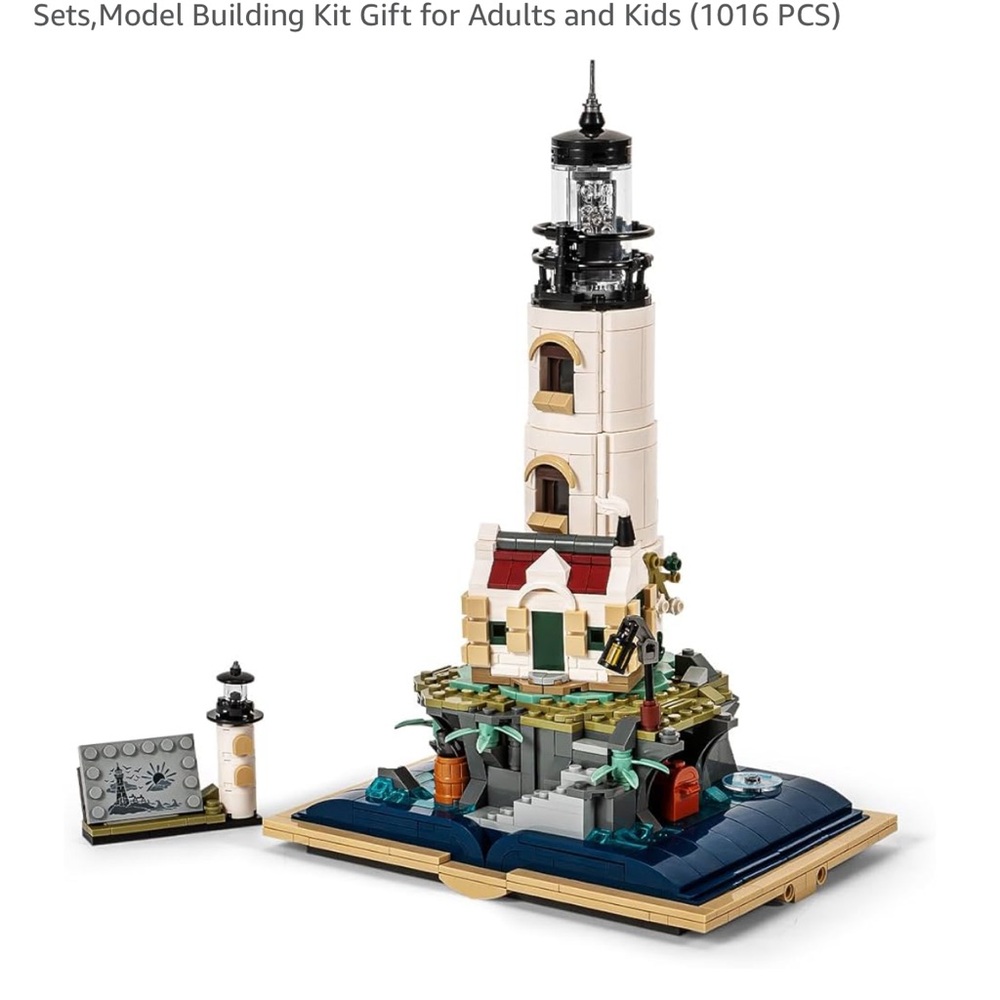 Magic Castle Lighthouse Building Set with Revolving Light Feature (1016pcs) NIB - Picture 7 of 12
